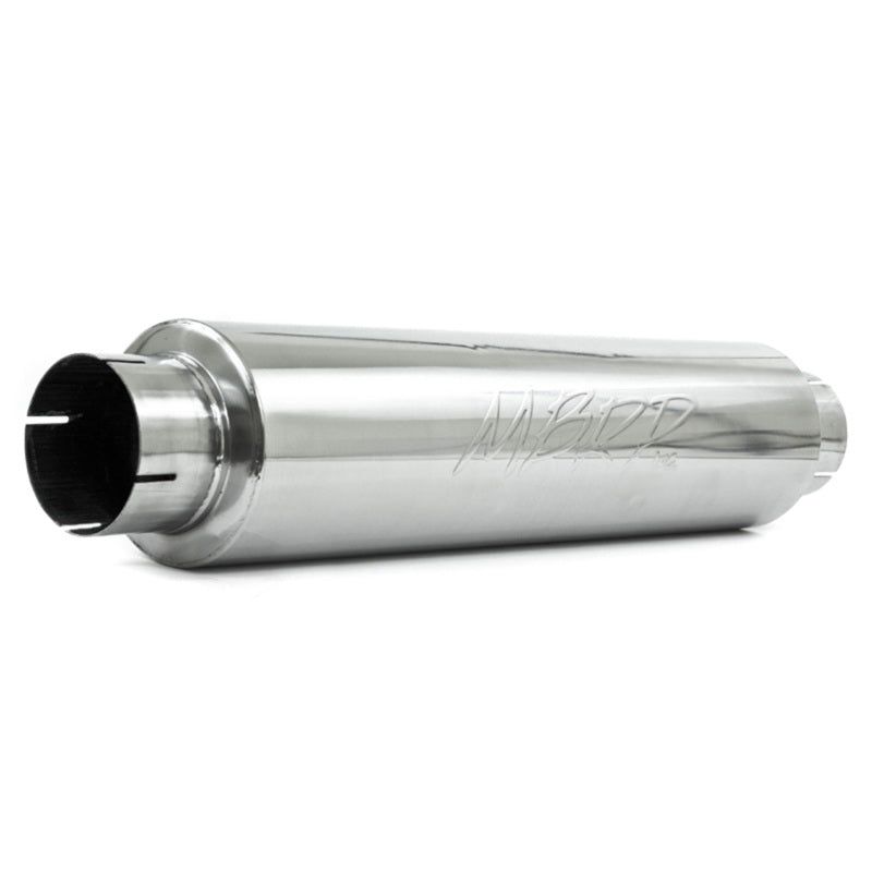 MBRP Universal Quiet Tone Muffler 4in Inlet/Outlet 24in Body 6in Dia 30in Overall T409-Muffler-MBRP-MBRPM1004S-SMINKpower Performance Parts