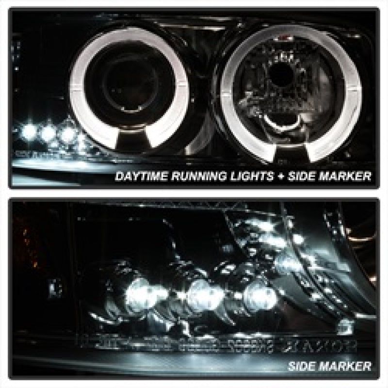 Spyder GMC Sierra 1500/2500/3500 99-06 Projector Headlights LED Halo LED Smoke PRO-YD-CDE00-HL-SMC-Headlights-SPYDER-SPY5009371-SMINKpower Performance Parts
