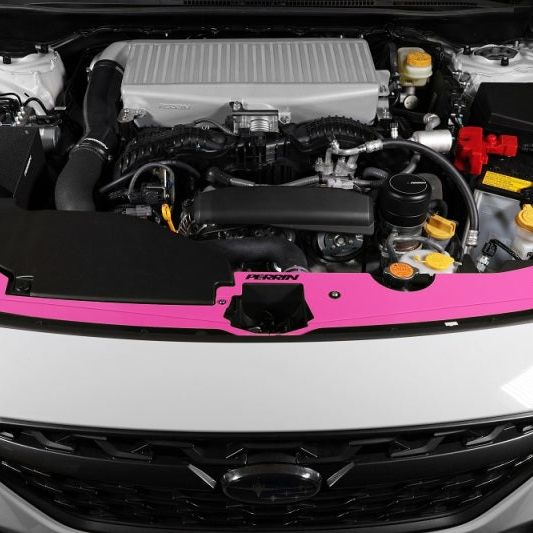 Perrin 22-23 Subaru WRX Radiator Shroud - Hyper Pink - SMINKpower Performance Parts PERPSP-ENG-513HP Perrin Performance