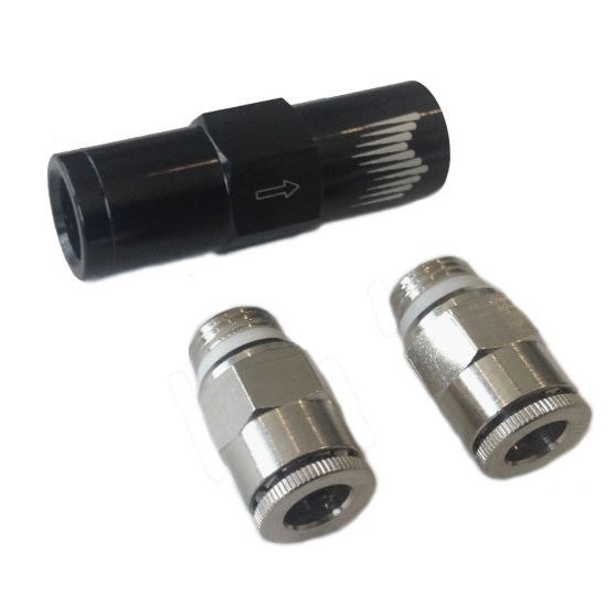 Snow Performance High Flow Water Check Valve Quick-Connect Fittings (For 1/4in. Tubing)-Fittings-Snow Performance-SNOSNO-8CV-QC-SMINKpower Performance Parts
