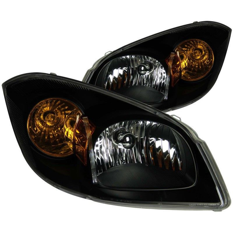 ANZO 2005-2010 Chevrolet Cobalt Crystal Headlights Black-Headlights-ANZO-ANZ121154-SMINKpower Performance Parts