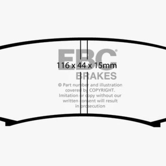 EBC 10+ Lexus GX460 4.6 Yellowstuff Rear Brake Pads-Brake Pads - Performance-EBC-EBCDP4993R-SMINKpower Performance Parts