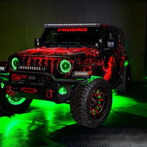 Oracle Jeep Wrangler JK/JL/JT High Performance W LED Fog Lights - ColorSHIFT w/o Controller - SMINKpower Performance Parts ORL5846-334 ORACLE Lighting