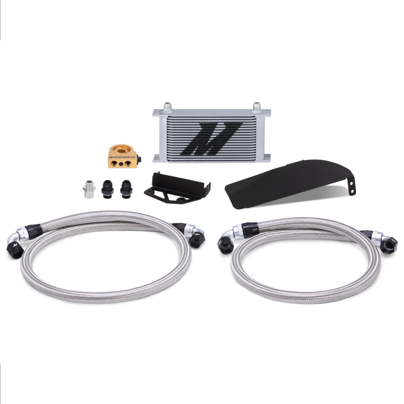 Mishimoto 2017+ Honda Civic Type R Direct Fit Oil Cooler Kit - Silver-Oil Coolers-Mishimoto-MISMMOC-CTR-17TSL-SMINKpower Performance Parts