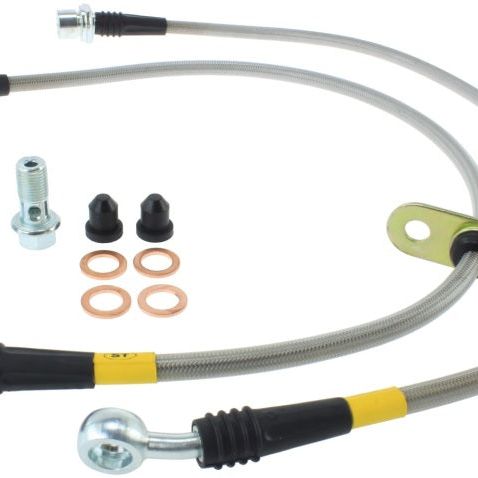 StopTech Stainless Steel Front Brake lines for 95-04 Toyota Tacoma-Brake Line Kits-Stoptech-STO950.44014-SMINKpower Performance Parts