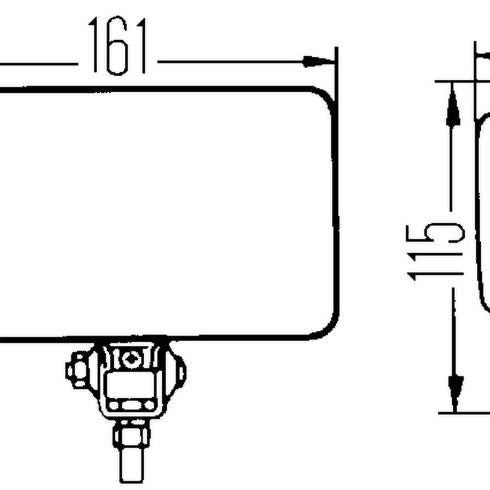 Hella 450 H3 12V SAE/ECE Fog Lamp Kit Clear - Rectangle (Includes 2 Lamps) - SMINKpower Performance Parts HELLA005860601 Hella