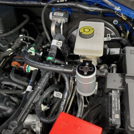 J&L 2021.5-2022 Ford Bronco 2.3L EcoBoost Oil Separator 3.0 Passenger Side - Clear Anodized - SMINKpower Performance Parts JLT3075P-C J&L