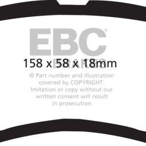 EBC 09-14 Acura TL 3.5 Redstuff Front Brake Pads-Brake Pads - Performance-EBC-EBCDP31753C-SMINKpower Performance Parts