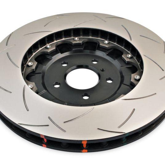 DBA 09-11 Nissan GTR R-35 Front Slotted 5000 Series 2 Piece Rotor Assembled w/ Black Hat-Brake Rotors - 2 Piece-DBA-DBA52320BLKS-SMINKpower Performance Parts