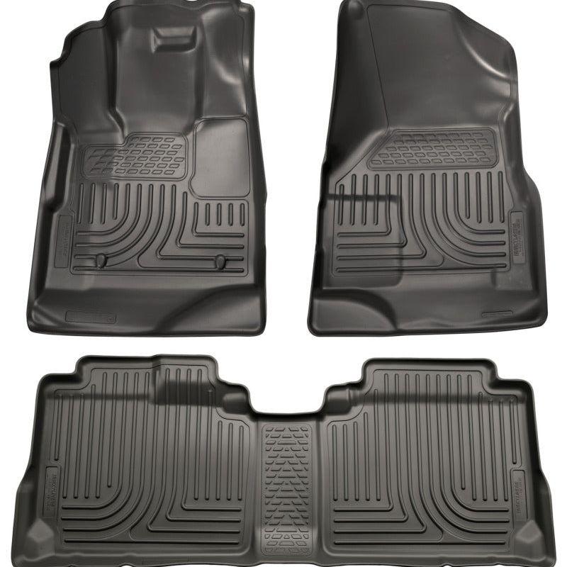 Husky Liners 10-12 Chevy Equinox/GMC Terrain WeatherBeater Combo Black Floor Liners-Floor Mats - Rubber-Husky Liners-HSL98131-SMINKpower Performance Parts