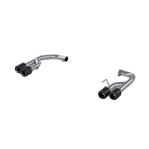 MBRP 18-21 Ford Mustang GT 5.0L T304 SS 2.5i Axle-Back, Dual Rear Exit with Quad CF Tips - SMINKpower Performance Parts MBRPS72113CF MBRP