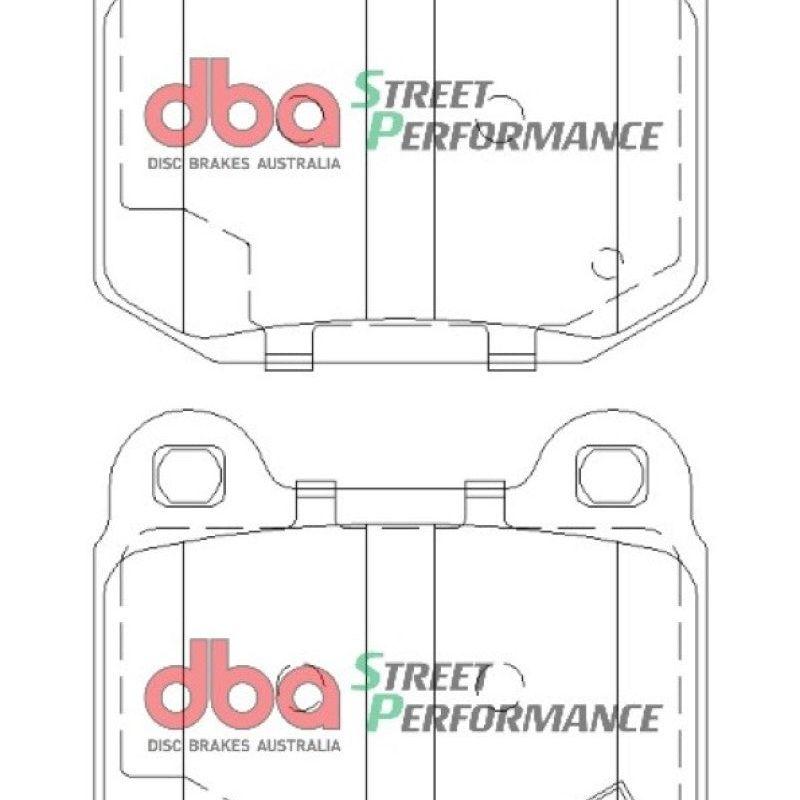 DBA 03-06 EVO / 04-09 STi / 03-07 350Z Track Edition/G35 w/ Brembo SP500 Rear Brake Pads-Brake Pads - Performance-DBA-DBADB1521SP-SMINKpower Performance Parts