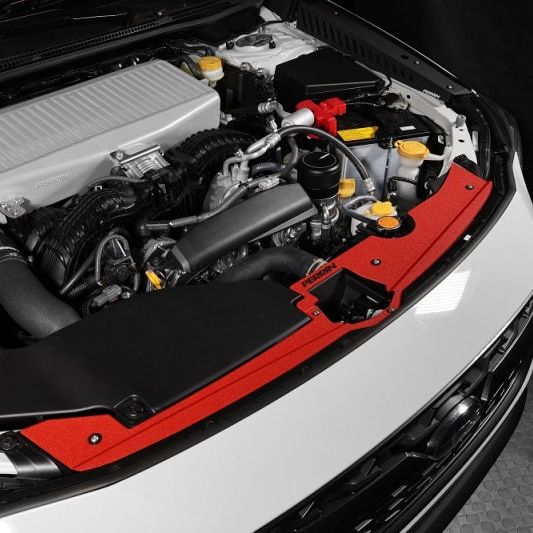 Perrin 22-23 Subaru WRX Radiator Shroud - Red Wrinkle - SMINKpower Performance Parts PERPSP-ENG-513RD Perrin Performance