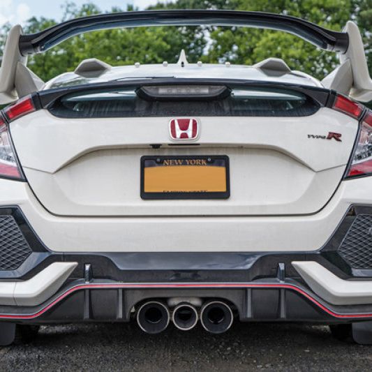 Rally Armor 17-21 Honda Civic Type R Black Mud Flap Red Altered Font Logo-Mud Flaps-Rally Armor-RALMF47-UR-BLK/RD-X-SMINKpower Performance Parts