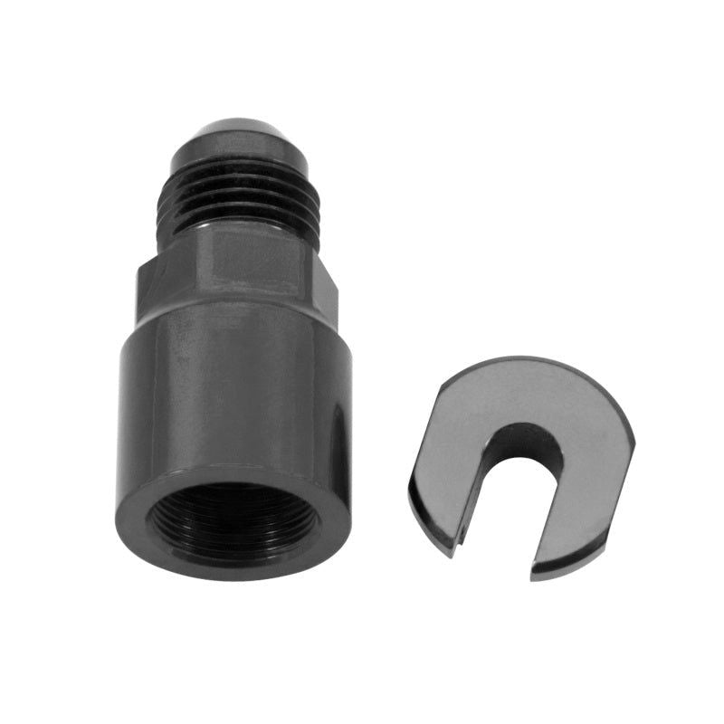 Russell Performance -6 AN male to 1/4in SAE Quick-Disconnect Female (Black Single) - SMINKpower Performance Parts RUS641303 Russell