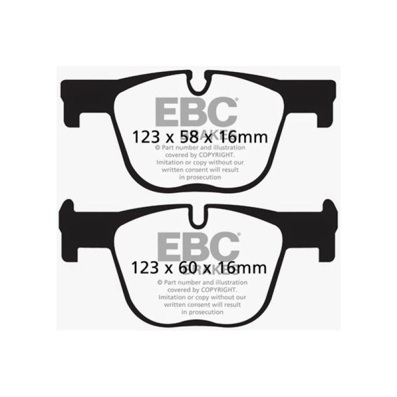 EBC 12+ BMW 335 3.0 Turbo (F30) Redstuff Rear Brake Pads-Brake Pads - Performance-EBC-EBCDP32131C-SMINKpower Performance Parts