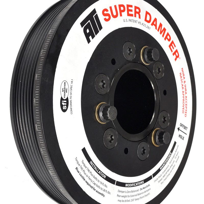 ATI Damper - 7.48in - Alum LW - 6 Grv - LS1/LS2 - F & V Body - No A/C - 3 Ring-Crankshaft Dampers-ATI-APPATI917302-SMINKpower Performance Parts