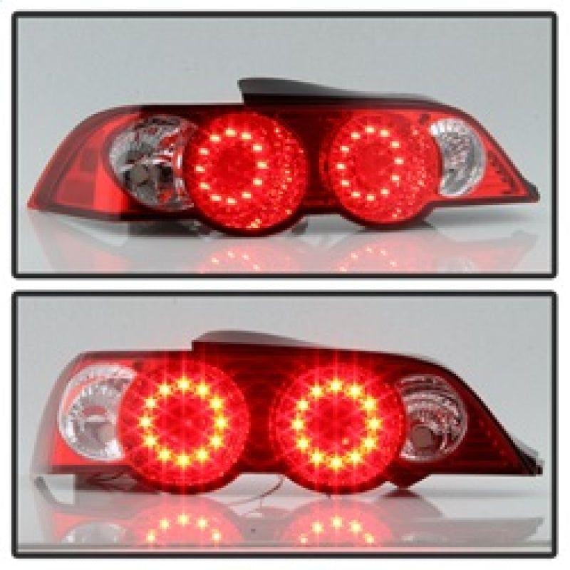 Spyder Acura RSX 02-04 LED Tail Lights Red Clear ALT-YD-ARSX02-LED-RC - SMINKpower Performance Parts SPY5000385 SPYDER