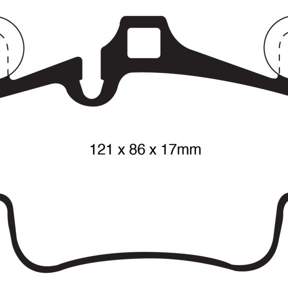 EBC 07-08 Porsche 911 (997) (Cast Iron Rotor only) 3.6 Carrera 2 Redstuff Front Brake Pads-Brake Pads - Performance-EBC-EBCDP32029C-SMINKpower Performance Parts