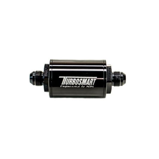 Turbosmart FPR Billet Inline Fuel Filter 1.75in OD 3.825in Length AN-6 Male Inlet - Black-Fuel Filters-Turbosmart-TURTS-0402-1130-SMINKpower Performance Parts