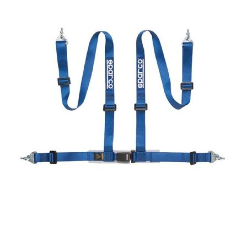Sparco Belt 2 Inch Blue 4Pt Snap-In-Seat Belts & Harnesses-SPARCO-SPA04604BM1AZ-SMINKpower Performance Parts