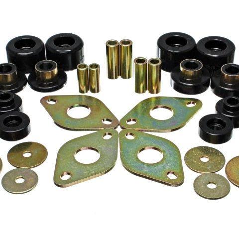 Energy Suspension 01-04 Toyota Pickup 2WD/4WD (Exc T-100/Tundra) Black Body Cab Mount Set-Bushing Kits-Energy Suspension-ENG8.4107G-SMINKpower Performance Parts