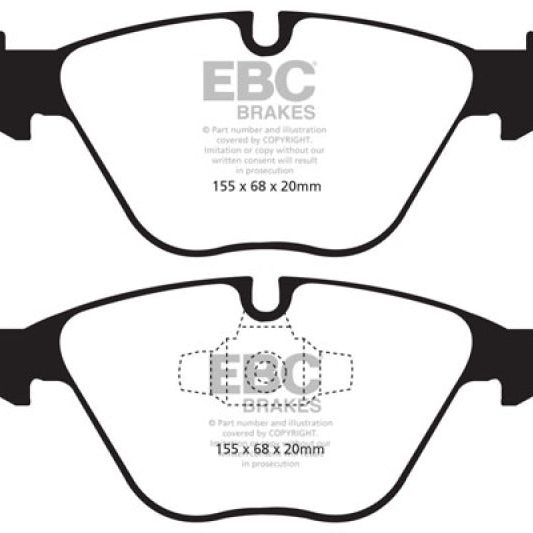 EBC 13+ BMW X1 2.0 Turbo (28i) Redstuff Front Brake Pads-Brake Pads - Performance-EBC-EBCDP31512C-SMINKpower Performance Parts