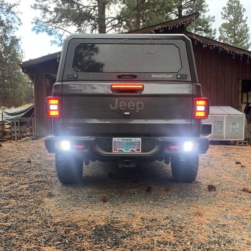 Oracle Rear Bumper LED Reverse Lights for Jeep Gladiator JT w/ Plug & Play Harness - 6000K - oracle-rear-bumper-led-reverse-lights-for-jeep-gladiator-jt-w-plug-play-harness-6000k