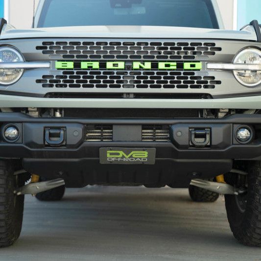 DV8 Offroad 2021 Ford Bronco Capable Bumper Slanted Front License Plate Mount - SMINKpower Performance Parts DVELPBR-05 DV8 Offroad