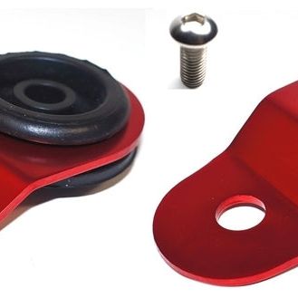 Torque Solution Radiator Mount Combo with Inserts (RED) : Mitsubishi Evolution 7/8/9-Radiator Stays-Torque Solution-TQSTS-EV-008IC-SMINKpower Performance Parts