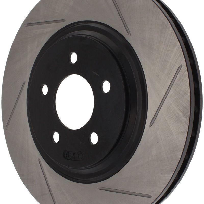 StopTech Power Slot 94-04 Ford Mustang Front Left Slotted Rotor-Brake Rotors - Slotted-Stoptech-STO126.61044SL-SMINKpower Performance Parts