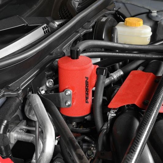 Perrin 22-23 Toyota GR86 / 13-16 Scion FR-S / 13-23 Subaru BRZ Air Oil Separator - Red - SMINKpower Performance Parts PERPSP-ENG-612RD Perrin Performance