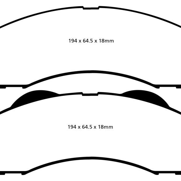 EBC 15+ Ford Expedition 3.5 Twin Turbo 2WD Yellowstuff Front Brake Pads-Brake Pads - Performance-EBC-EBCDP41855R-SMINKpower Performance Parts