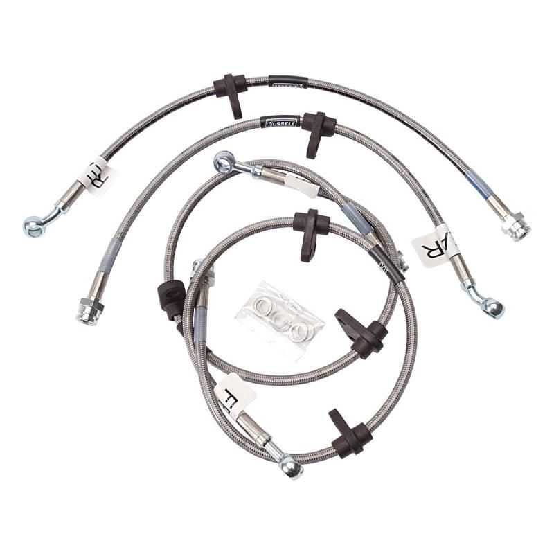 Russell Performance 92-95 Honda Civic (All with rear discs/ no ABS) Brake Line Kit - SMINKpower Performance Parts RUS684600 Russell