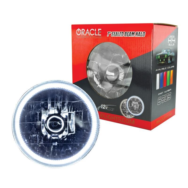 Oracle Pre-Installed Lights 7 IN. Sealed Beam - White Halo - SMINKpower Performance Parts ORL6905-001 ORACLE Lighting