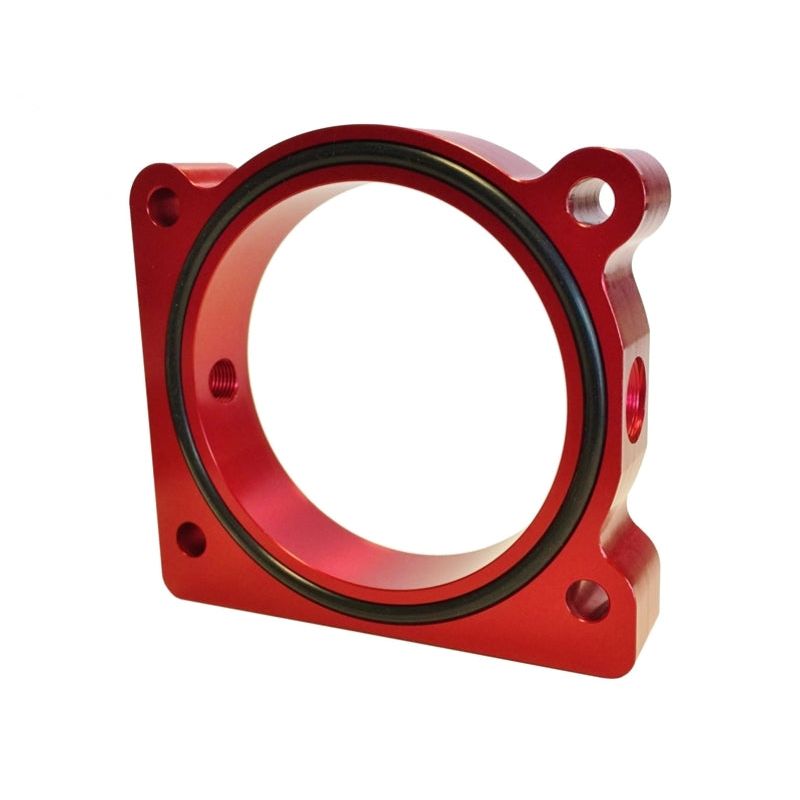 Torque Solution Throttle Body Spacer (Red) Ford F-150 3.5L Ecoboost / 3.7L V6-Throttle Body Spacers-Torque Solution-TQSTS-TBS-028R-SMINKpower Performance Parts