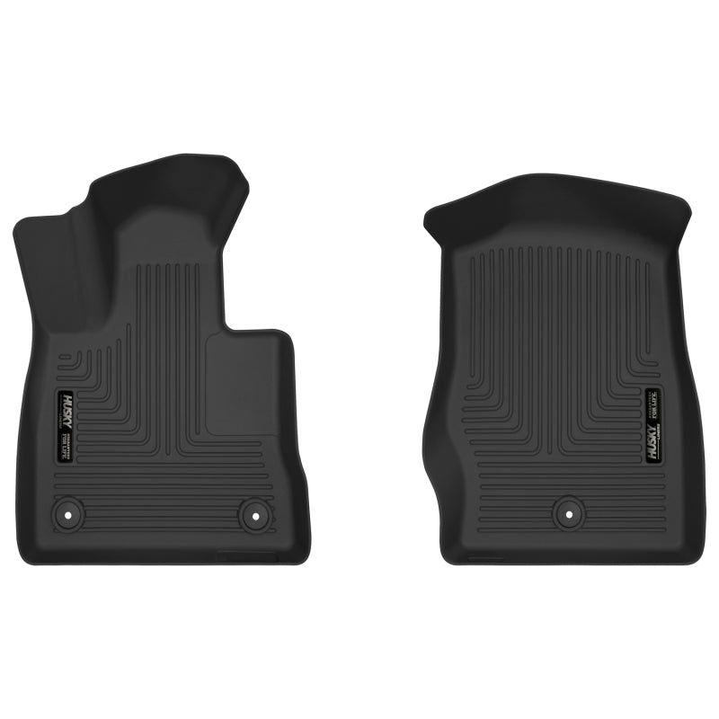 Husky Liners 2020+ Ford Explorer X-Act Contour Black Front Floor Liners-Floor Mats - Rubber-Husky Liners-HSL54871-SMINKpower Performance Parts