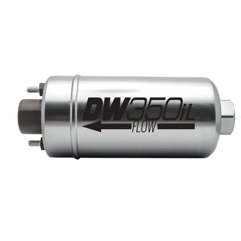 DeatschWerks 350 LPH DW350iL In-Line External Fuel Pump (No Bracket) - SMINKpower Performance Parts DWK9-350 DeatschWerks
