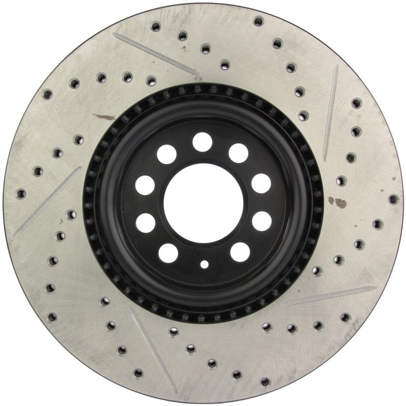 StopTech Slotted & Drilled Sport Brake Rotor-Brake Rotors - Slot & Drilled-Stoptech-STO127.33062R-SMINKpower Performance Parts