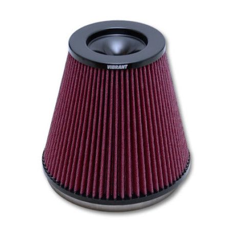 Vibrant The Classic Perf Air Filter 5in Cone OD x 7in Height x 7in Flange ID - vibrant-the-classic-perf-air-filter-5in-cone-od-x-7in-height-x-7in-flange-id