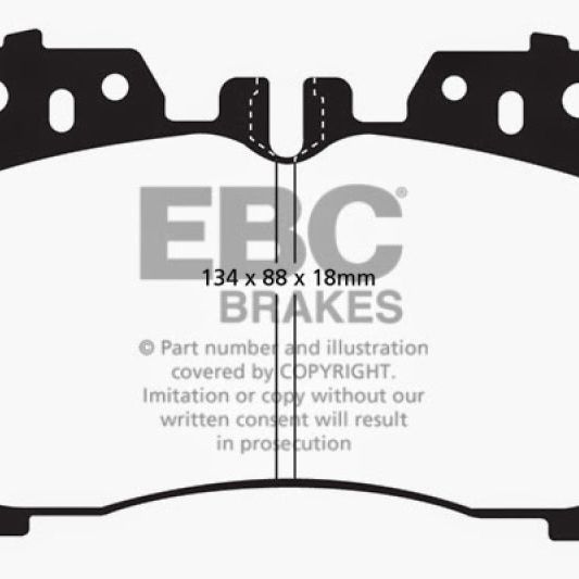 EBC 07+ Lexus LS460 4.6 Redstuff Front Brake Pads-Brake Pads - Performance-EBC-EBCDP31811C-SMINKpower Performance Parts