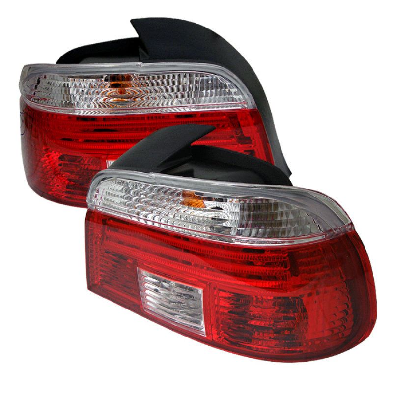Xtune Bmw E39 5-Series 97-00 Tail Light Red Clear ALT-CI-BE3997-RC-Tail Lights-SPYDER-SPY5020574-SMINKpower Performance Parts