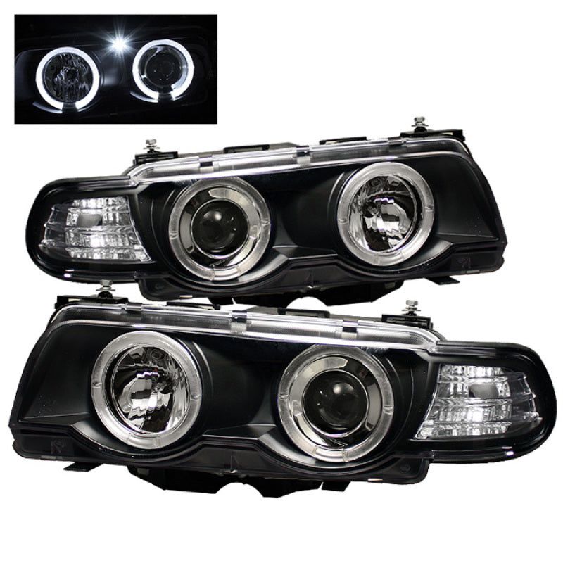 Spyder BMW E38 7-Series 99-01 Projector Headlights 1PC Xenon- LED Halo Blk PRO-YD-BMWE3899-HID-HL-BK - SMINKpower Performance Parts SPY5008862 SPYDER