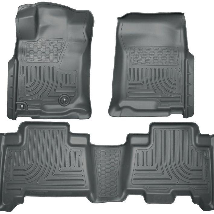 Husky Liners 10-12 Toyota 4Runner/Lexus GX460 WeatherBeater Combo Black Floor Liners-Floor Mats - Rubber-Husky Liners-HSL98571-SMINKpower Performance Parts