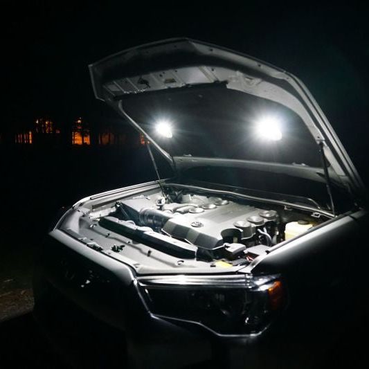 KC HiLiTES Cyclone 2in. LED Universal Under Hood Lighting Kit (Incl. 2 Cyclone Lights/Switch/Wiring)-Light Bars & Cubes-KC HiLiTES-KCL355-SMINKpower Performance Parts