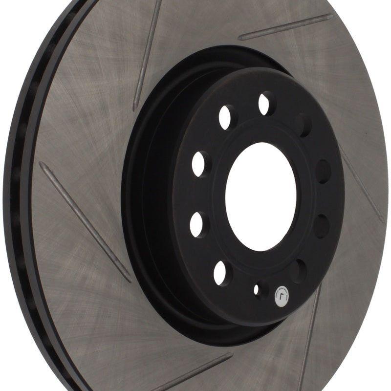 StopTech Power Slot 06-10 Audi A3 / 08-10 TT / 06-09 VW GTI Mlk V/Passat Right Front Slotted Rotor-Brake Rotors - Slotted-Stoptech-STO126.33098SR-SMINKpower Performance Parts