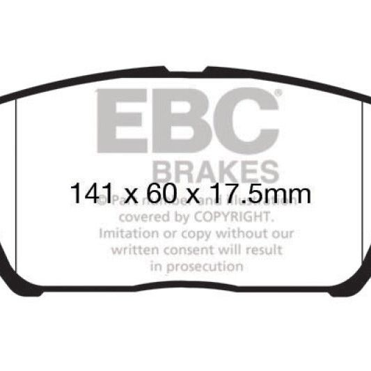 EBC 12-15 Hyundai Veloster 1.6 Turbo Greenstuff Front Brake Pads-Brake Pads - Performance-EBC-EBCDP22172-SMINKpower Performance Parts