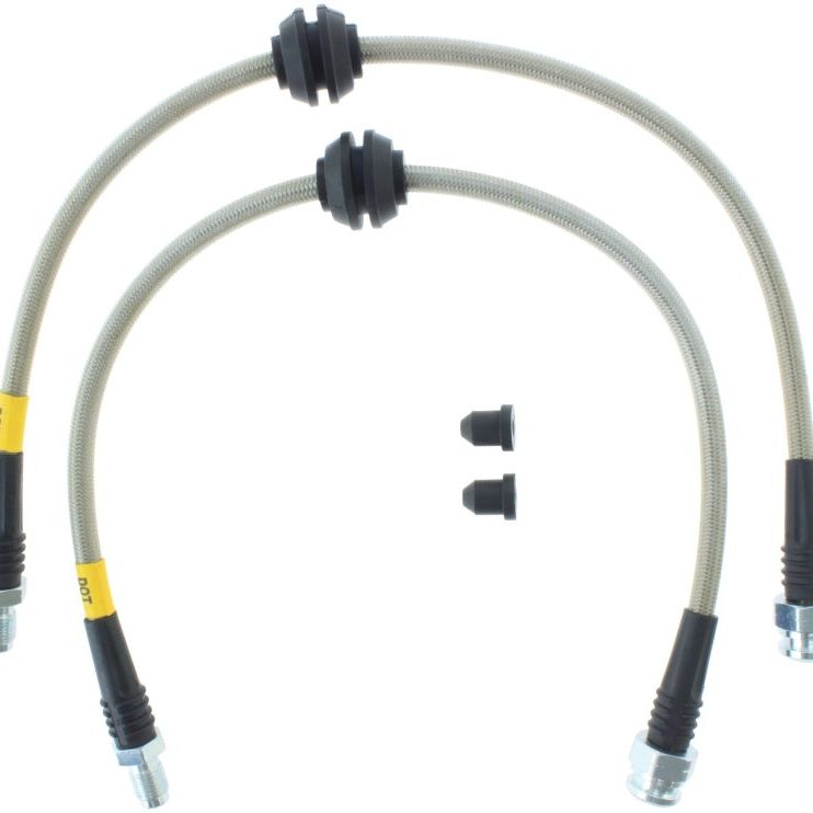 StopTech 2013-2014 Ford Focus ST Stainless Steel Rear Brake Lines-Brake Line Kits-Stoptech-STO950.61513-SMINKpower Performance Parts