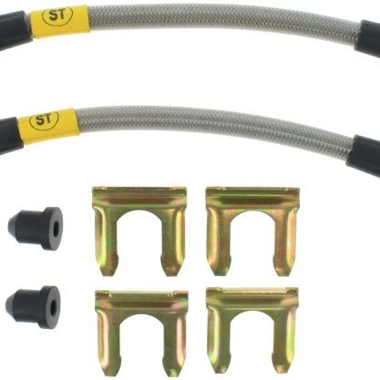 StopTech 2/89-96 Nissan 300ZX (Exc Turbo)/6/89-96 300ZX Turbo Stainless Steel Rear BBK Brake Lines-Brake Line Kits-Stoptech-STO950.42504-SMINKpower Performance Parts