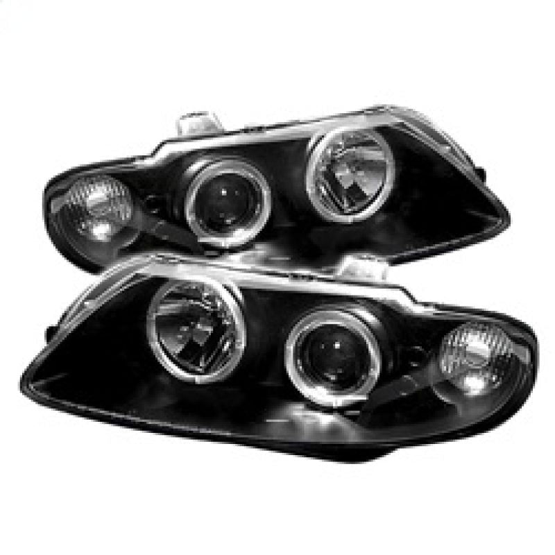 Spyder Pontiac GTO 04-06 Projector Headlights LED Halo LED Black High H1 Low H1 PRO-YD-PGTO04-HL-BK-Headlights-SPYDER-SPY5011749-SMINKpower Performance Parts